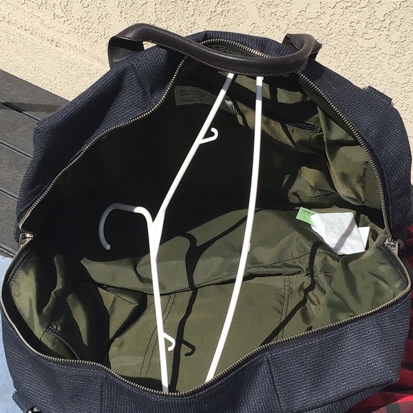 Jack Spade bluish gray fabric with leather trim. Great used conditions - Picture 8 of 16